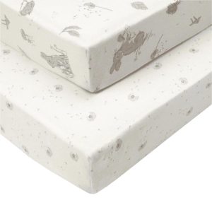 Tutti Bambini Cot / Bed Fitted Sheets 嬰兒床床單 (2片裝) - Cocoon, 60 x 120 cm 床褥用