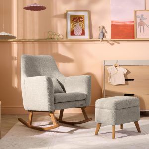 Tutti Bambini Oscar Luxe Rocking Chair Footstool 嬰兒奢華哺乳搖椅